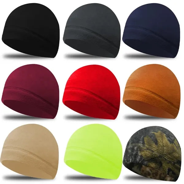 Fleece Skull Beanie for Running Skiing Cycling Sports