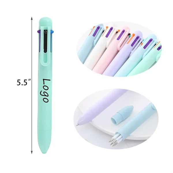 6 in 1 Color Press Ballpoint Pen