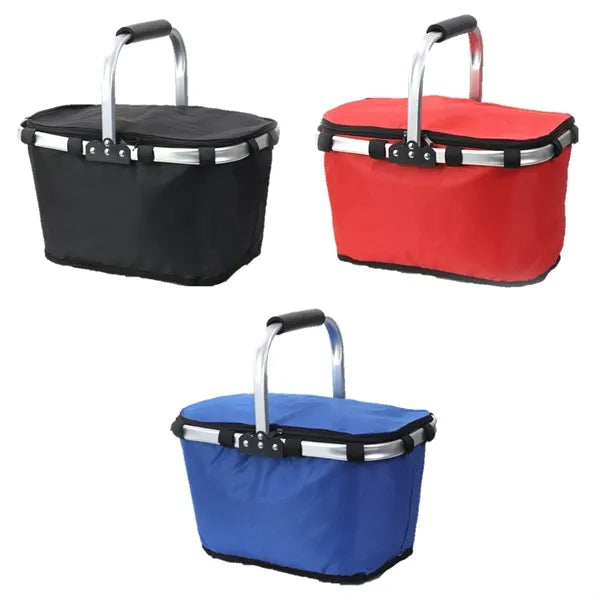 Insulated Picnic Basket Collapsible Cooler Bag