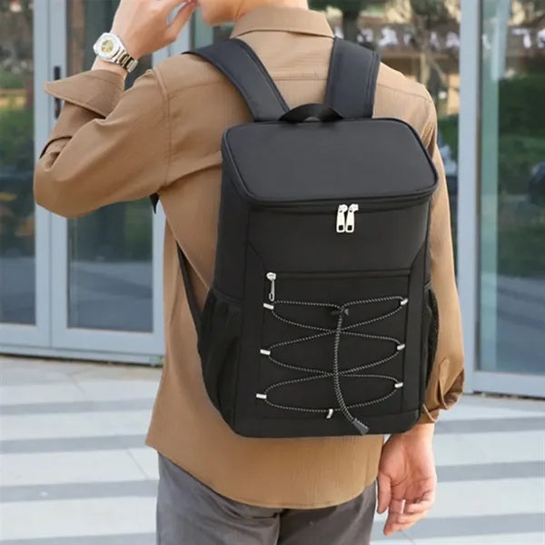 Insulated large outdoor picnic food storage cooler backpack