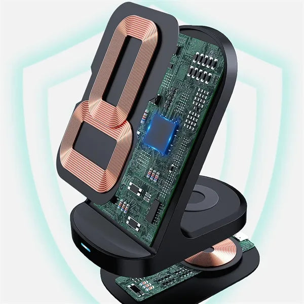 15W Max Fast Wireless Charging Station for Android/IOS