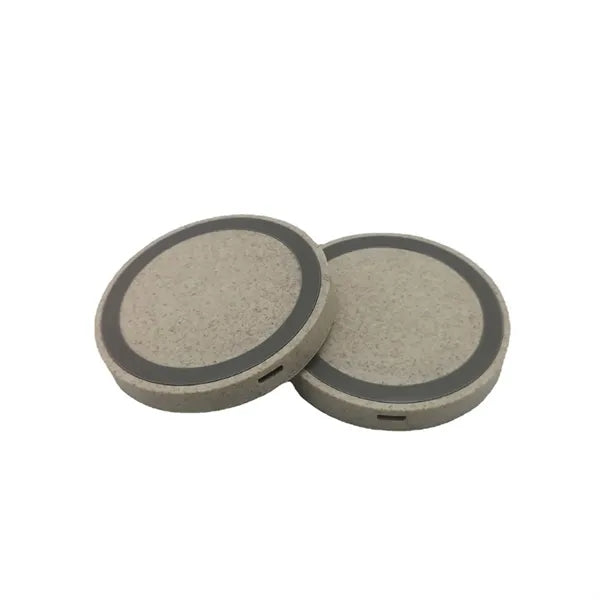 10W Eco Friendly Wireless Charging Pad Made of Wheat Straw