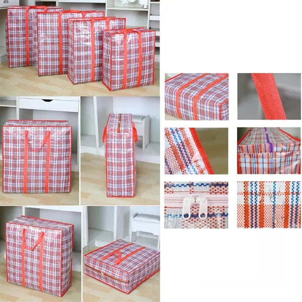 Jumbo STORAGE LAUNDRY SHOPPING Bags with Zippers and Handles
