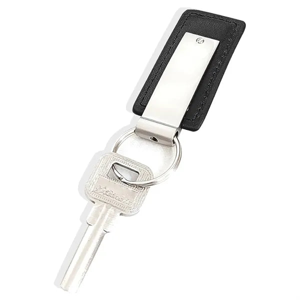 Metal Leather Keychain