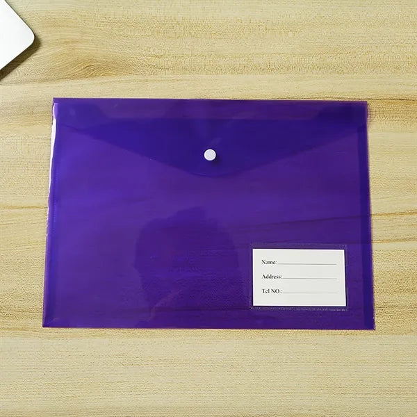 Transparent Plastic A4 Information Folder
