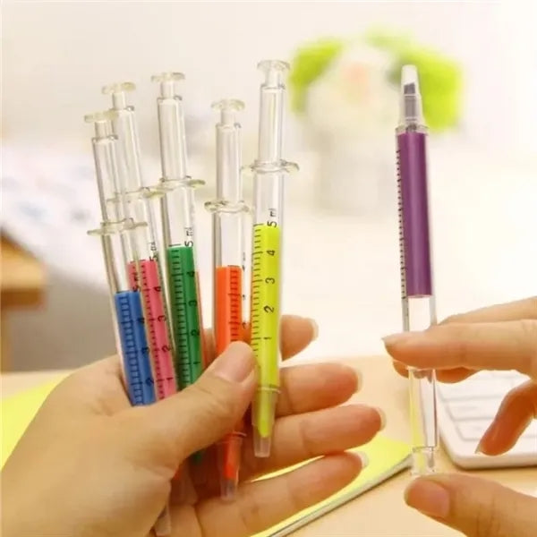 Syringe Shape Highlighter Pens