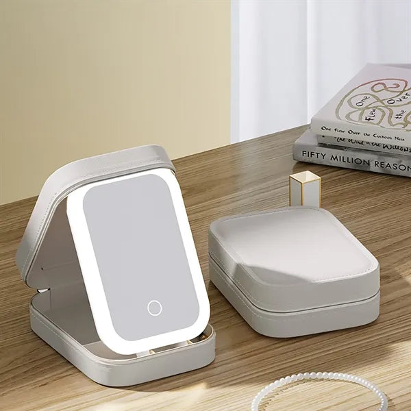 Travel Portable Led Makeup Bag With Adjustable Light
