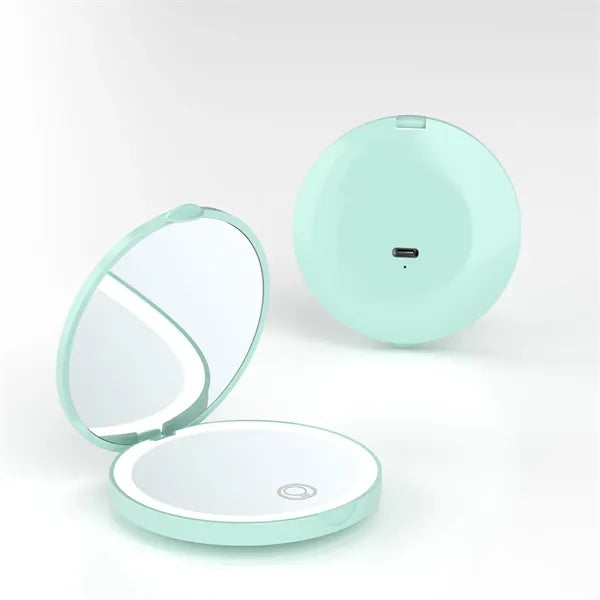 Compact 3.14inch Rechargeable Travel Makeup Mirror