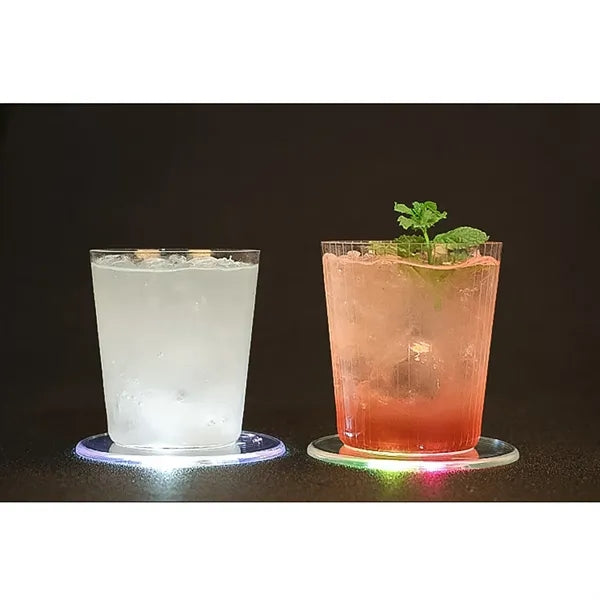 3.7 Inch LED Light-Up Acrylic Coasters