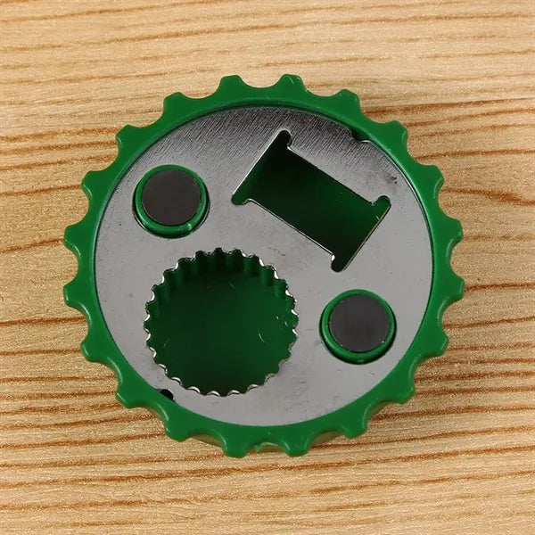 Beer Cap Shaped Magnetic Bottle Opener