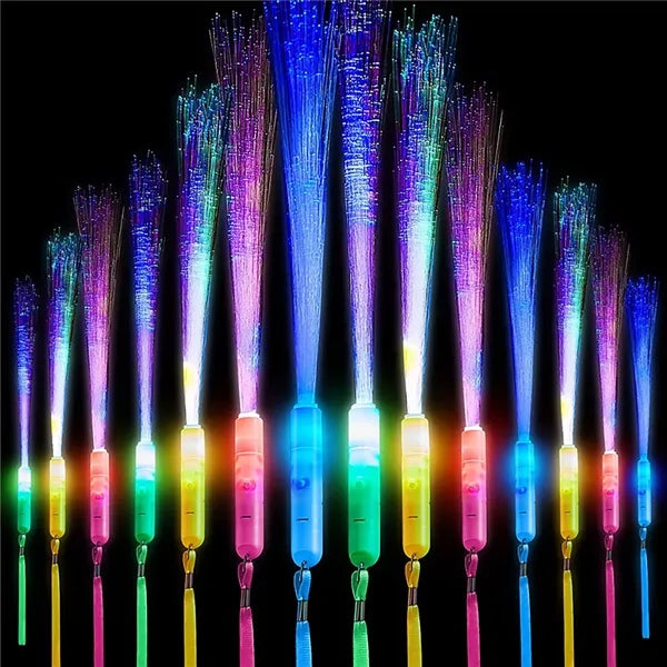 13 Inch Flashing Fiber Optic Wand