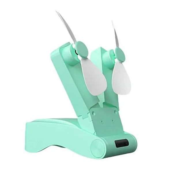 Dual-head USB Foldable Fan