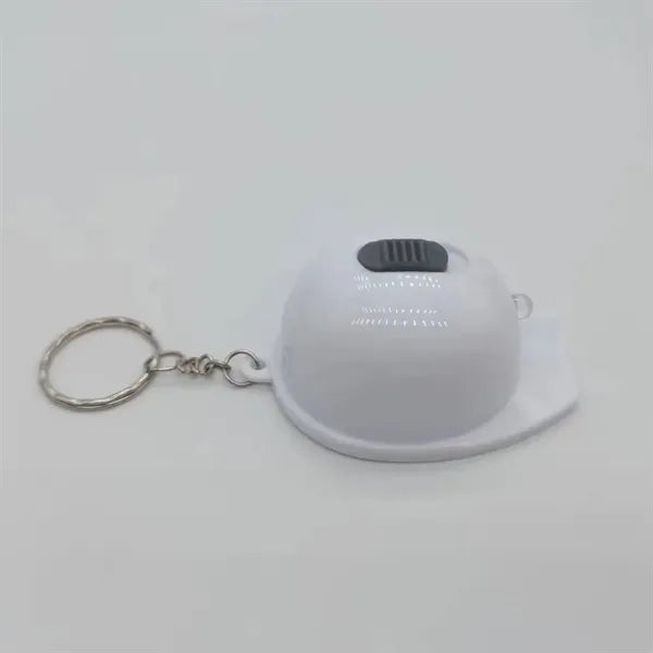 Mini Helmet Bottle Opener w/LED Light Keychain