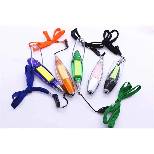 Ballpoint Pens with Sticky Note