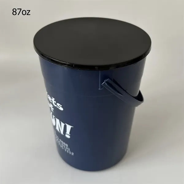32/48/64/87oz Multifunctional Plastic Buckets with Lid
