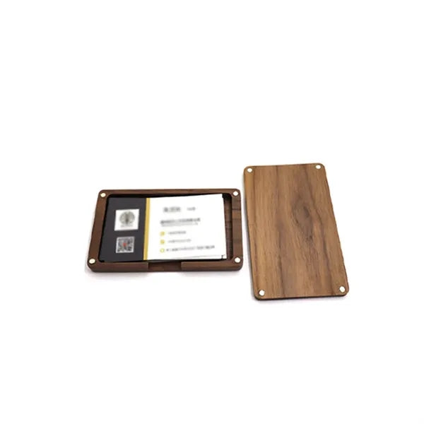 Wooden Men Business Card Case