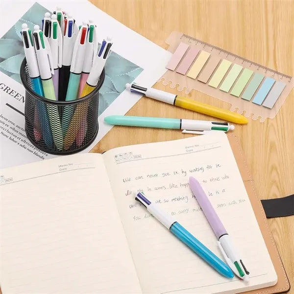 School Supplies 4-in-1 Multicolor Retractable Ballpoint Pen