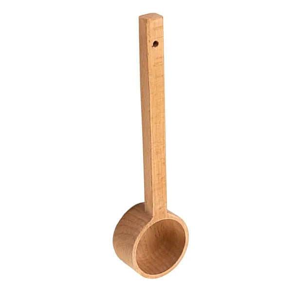 Long-Handled Beech Wood Coffee Scoop