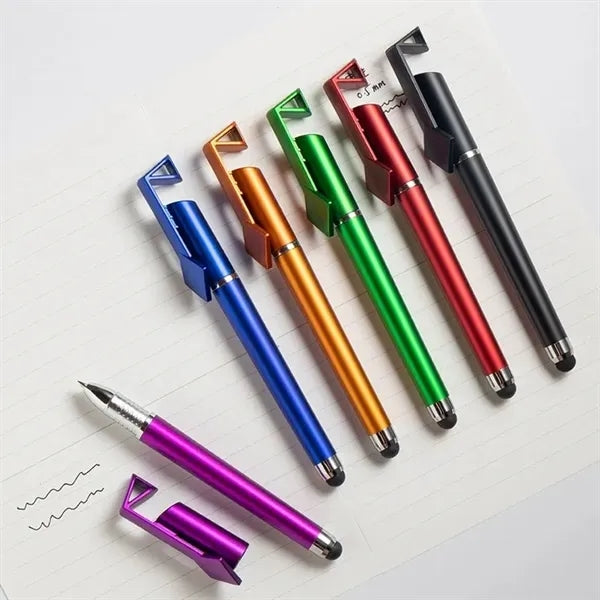 Pen Stylus Phone Stand Custom Logo/QR Code Print