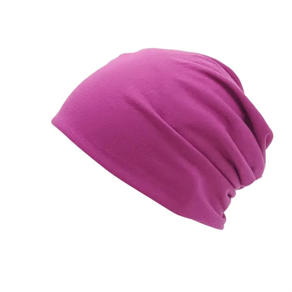 Unisex Double-Layer Polyester Slouch Beanie