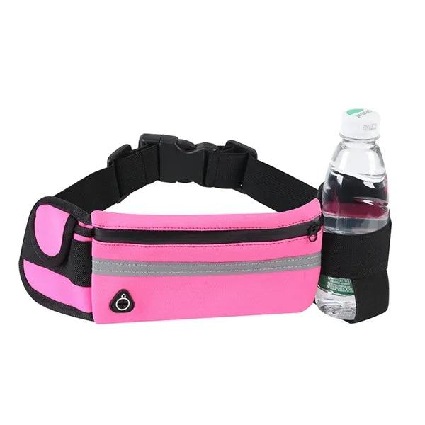 Waterproof Neoprene Sports Running Belt w/ Bottle Holder