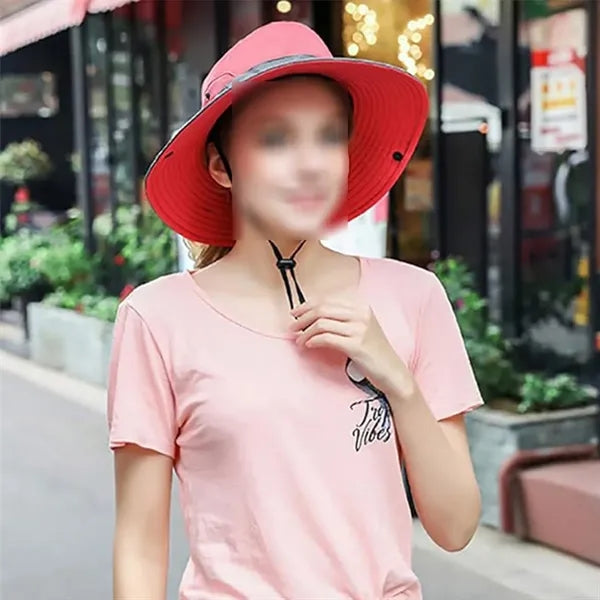 Outdoor Sun Fishing Breathable Wide Brim Summer Bucket Hat