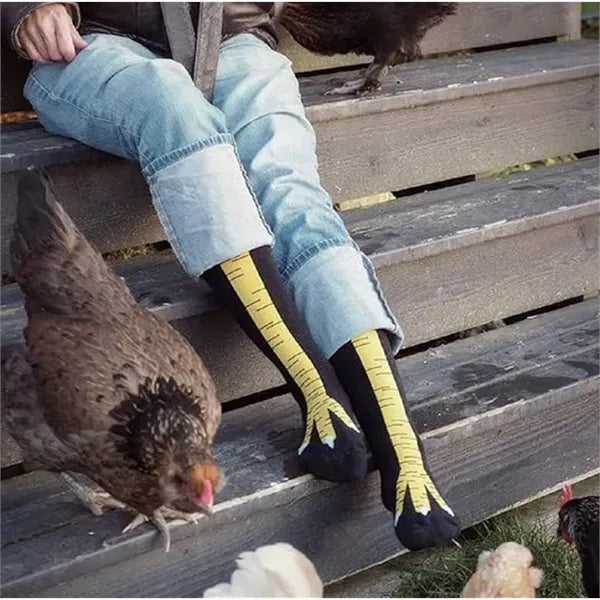 Funny Animal Socks Chicken Leg Warmers Costume