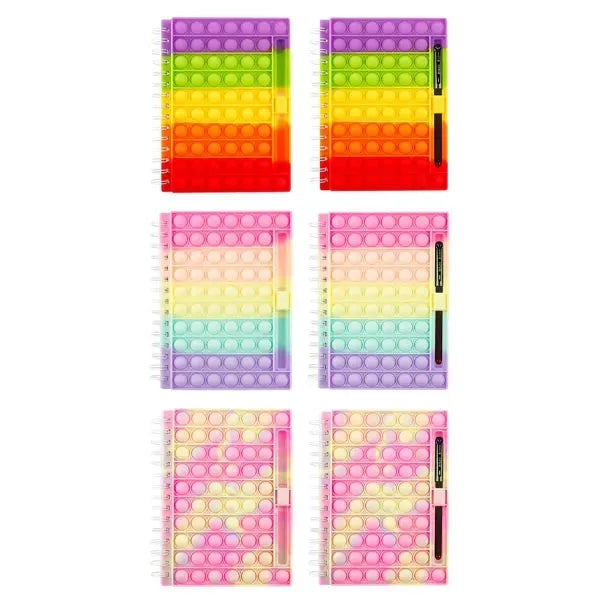 A5 Pop It Stress Reliever Cute Journals With Pen