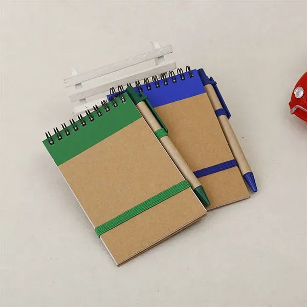 Pocket Size Spiral Notepad w/ Pen