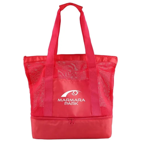 RPET Mesh Beach Cooler Tote
