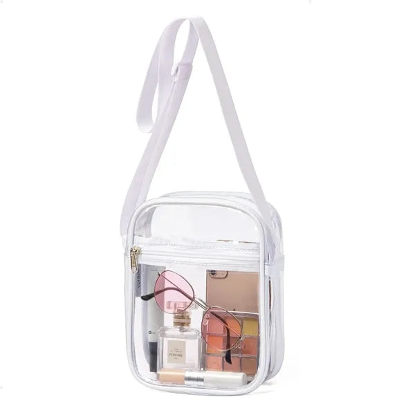 Summer Clear PVC Stadium Crossbody Bag