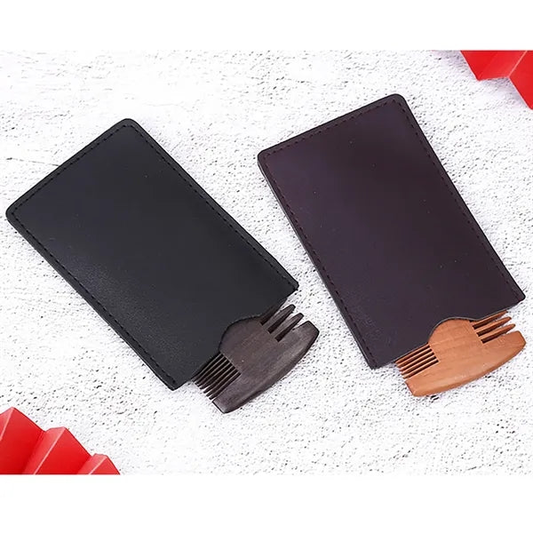 Walnut Wood Double-sided Beared Comb