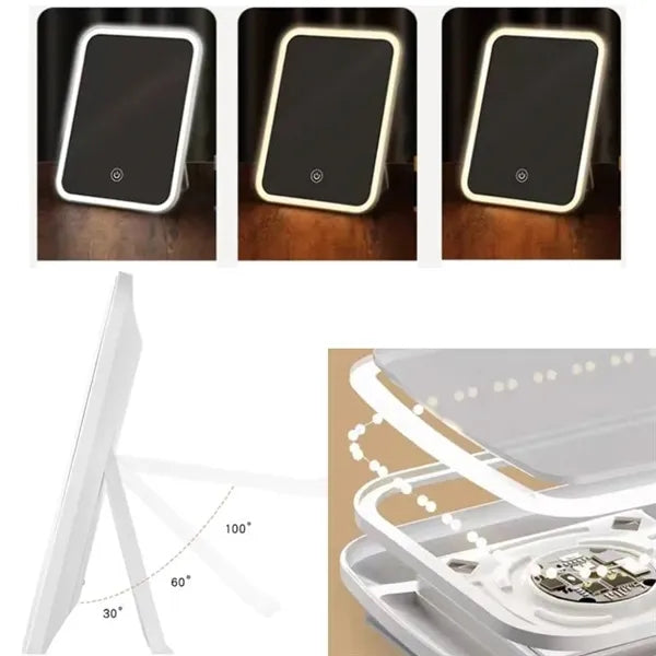 Rechargeable Makeup Mirror with Lights