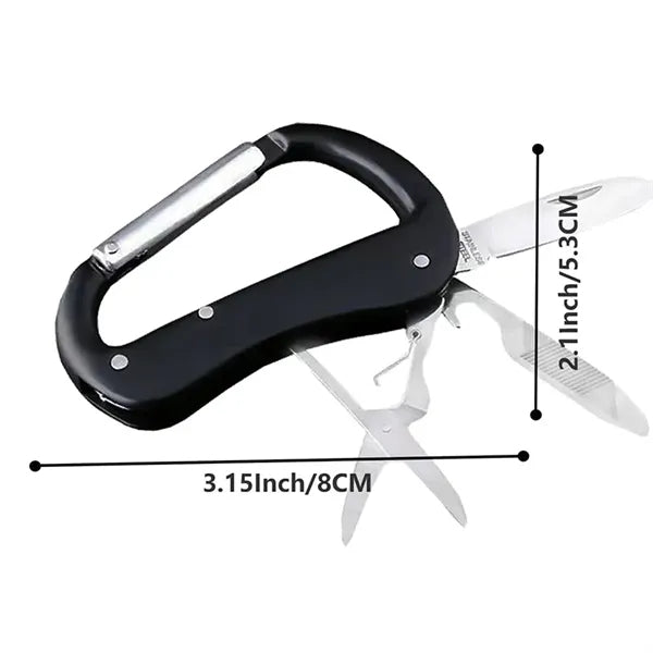 Multitool Carabiner Keychain