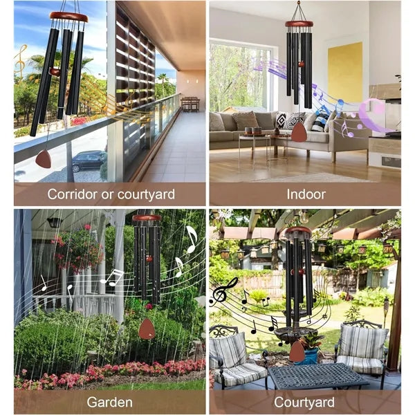 Aluminum Tubes Wooden Wind Chimes