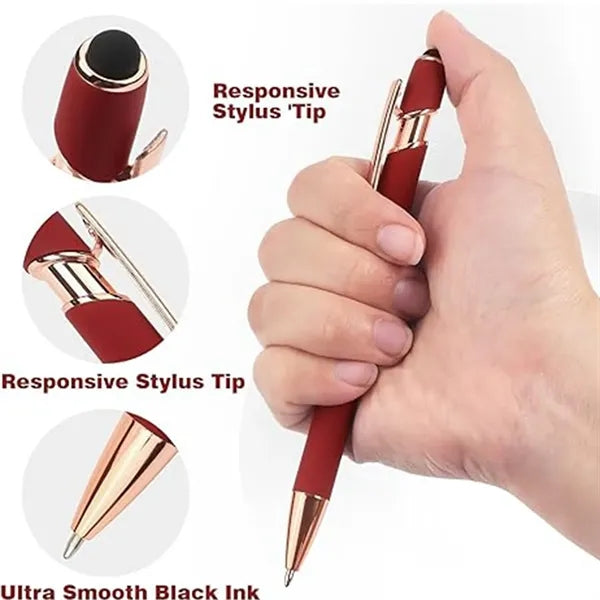Stylus Tip Metal Rose Gold Ballpoint Pen