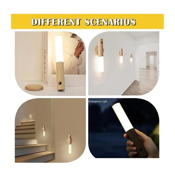Wooden Motion Sensor Night Lights