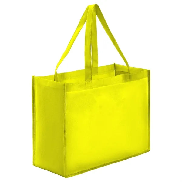 Sublimated PET Non-Woven Shopping Tote Bag Gusset 16"x12"x6"