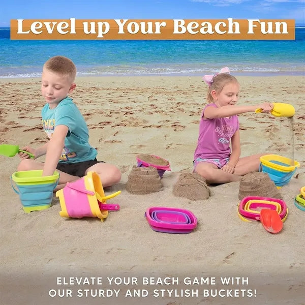 Plastic Beach Sand Shovel and Pail
