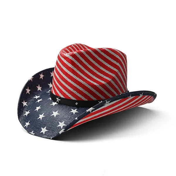 Viscose Cowboy Hat w/ Classic Retro Summer Sun Protection