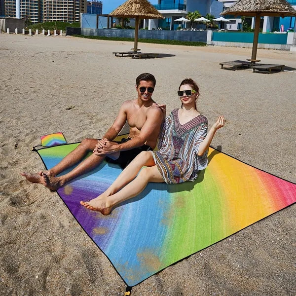 Microfber Sand Free Bohemian Beach Blanket Mat