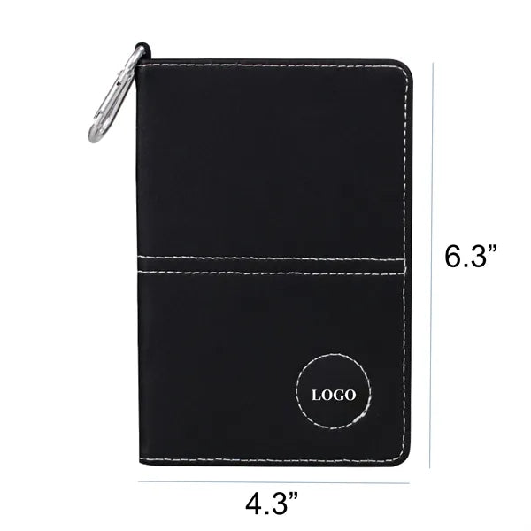PU Leather Golf Notebook Tracking Card Pens Score Book