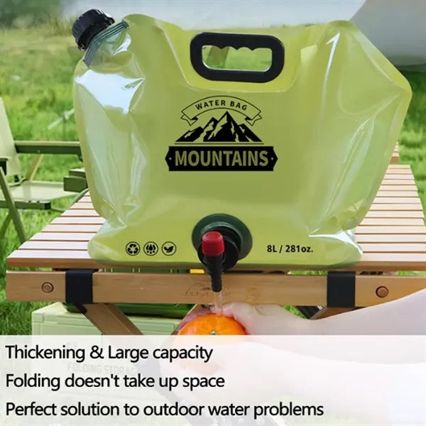 Collapsible Water Container Bag With Spigot