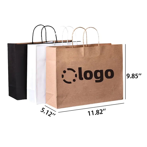 Kraft Brown Paper Shopping Gift Bag - Minimum Order Quantity