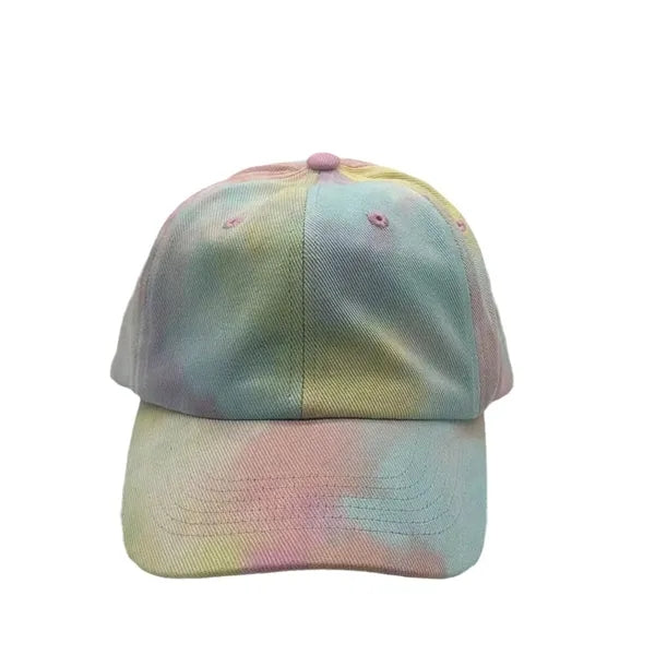 6 Panel Cotton Adjustable Tie-Dye Baseball Cap
