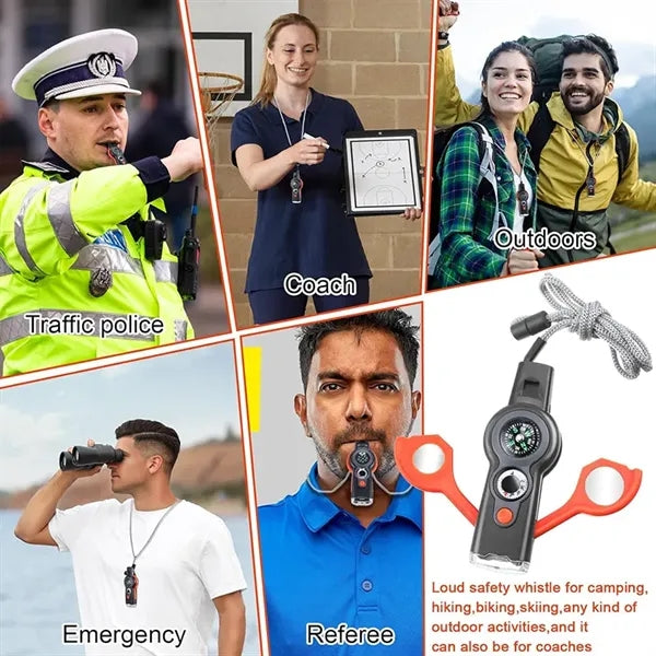 7-in-1 Emergency Survival Whistle