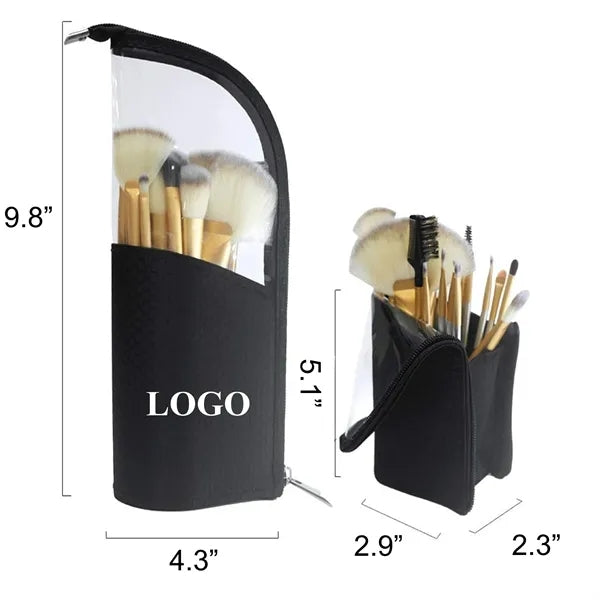 Make-up Brush Holder Organizer Bag with Zipper for Travel