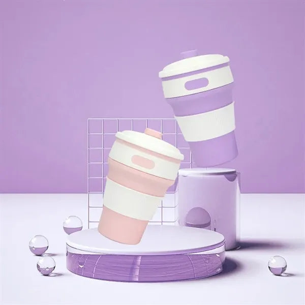 Portable Drinking Folding Travel Mug Collapsible Camping Cup