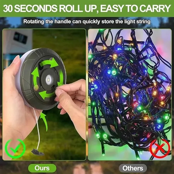 String Light with Camping Lantern