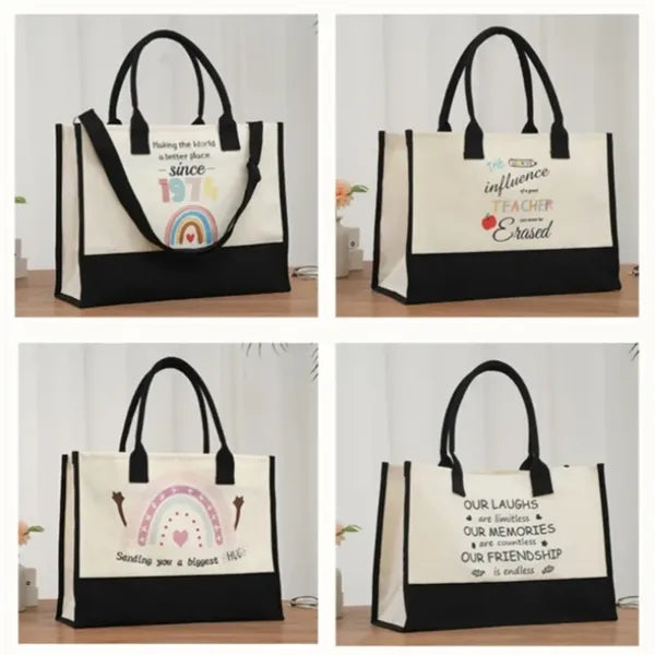Full Color Imprint Canvas Tote Bag